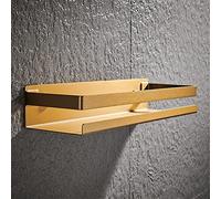 JQQJZLC Estantes de baño estantes flotantes de 20-50 cm Accesorios de baño Matt Black Gold Baño Baño Rincones de la Esquina de la Cocina Baño de baño montado en la Pared Casa de Almacenamiento para