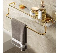 JQQJZLC Estantes de baño exquisitos estantes de baño, Estante de Almacenamiento de Organizador de baño, Almacenamiento de inodoros montados en la Pared del baño (tamaño: sin Varilla 40 cm)