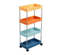 JQQJZLC Estantes de baño gabinetes de Almacenamiento de Cocina Cocina Estante de tranvía móvil Pisos a Techo casa móvil cajón de baño Type Estante de Almacenamiento Multicapa estantes de Cocina