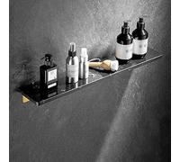 JQQJZLC Exquisito estantes de baño de baño Caddy de baño Negro Estante de mármol, Soporte de Papel higiénico de Pared de baño nórdico, Estante para Toallas de Toallas, Ganchos de túnica Estante de