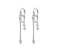 JQQJZLC Exquisito Temperamento de Estrellas y Lunares de Estrella y Luna Pencing Piercing Earng Jewelry Pendientes