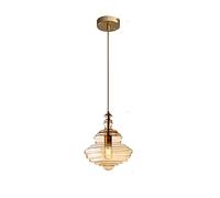 JQQJZLC Fumo Industrial Grey/Cognac Glass Pending Light Restaurante Moderno de Cama Creativo Lámpara Colgante Escalera Bar de dormitorios Lámparas de lámpara de lámpara Gyro Vida Interesante (Humo