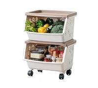JQQJZLC Gabinetes de Almacenamiento de Cocina Kitchen Hollow Stank Piso de múltiples Capas móviles Moverable Dromed Almacenamiento de Almacenamiento de Almacenamiento Cesta de Almacenamiento de