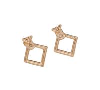 JQQJZLC Joyas Mujeres Pendientes de Plata, aretes de declaración para Mujeres Leopardo de Metal Geomitric Geomitric Dangle Punk Punk Modern Fashion Jewelring Pendientes Coreanos Regalos para Novia,