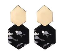 JQQJZLC Joyas Mujeres Pendientes de Plata, aretes de declaración para Mujeres Leopardo de Metal Geomitric Geomitric Dangle Punk Punk Modern Fashion Jewelring Pendientes Coreanos Regalos para Novia,