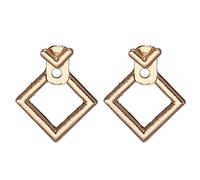 JQQJZLC Joyas Mujeres Pendientes de Plata, Estado Pendientes de Cristal para Mujer Punk Rock Boucle d'Oreille Joyas Vintage deslumbrantes Zirconia cúbica BRINCOS Regalos para Novia, Esposa,