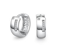 JQQJZLC Joyas para Mujeres Pendientes de Plata, 925 Sterling Silver Hoop Huggie Men Pendientes Bow Star Star Butterfly Heart Geometry Geometrades Modernos encantadores para Novia, Esposa, Hermana,
