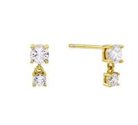 JQQJZLC Joyas para Mujeres Pendientes de Plata, Pendientes navideños 925 Sterling Silver Redondos Cz Circón Tornillo de Tornillo Pendientes de sementales para Mujeres Joyas Elegantes para Bodas A30