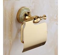 JQQJZLC Juego de Hardware de baño con Estante de Toallas, Todas Las Capas de Cobre de Dos Capas Europeas de la Barra de Toalla de Oro Europeo, Toalla, Gancho de Ropa, Soporte para el baño higiénico