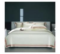 JQQJZLC Juego de Ropa de Cama de Cuatro Piezas 1000TC Cernera de algodón Egipcio Textil Luxurious Jacquard Pillow Fase de colchas Cubierta de colchas US Queen/King Size Four Pieces Set,