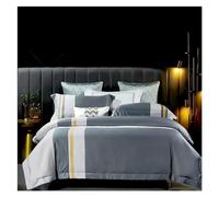 JQQJZLC Juego de Ropa de Cama de Cuatro Piezas 1000tc Juegos de Ropa de Cama de algodón Egipcio de Reina de la Placa de Almohada de Tapa nórdica de tamaño Reina 4 Piezas de Cuatro Piezas.