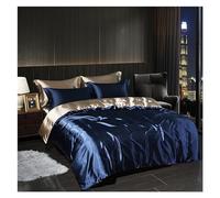 JQQJZLC Juego de Ropa de Cama de Cuatro Piezas Conjunto de Tapa década de Seda de Seda