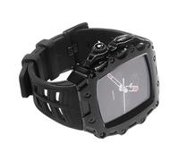 JQQJZLC Kit de modificación de la caja de metal de la correa de goma, para la serie de banda 44 mm de 45 mm SE 9 8 7 6 5 4 Banda de reloj de lujo de bricolaje modificado