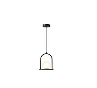JQQJZLC Lámpara Colgante de Accesorios de iluminación de la Cama nórdica de la Cama Moderna y Simple Light Light Light Light Restaurant Chandelier de Vidrio de Cabeza de una Sola Cabeza (Color: Oro)