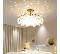 JQQJZLC Lámpara de araña, Luces de lámpara acrílica de Lujo de la Sala de Estar de la Sala de Estar de Moda de la lámpara de Techo de la Corona de Moda Red - Luz de Techo Decorativo de Dormitorio de
