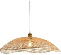 JQQJZLC Lámpara de Boho costero lámpara de bambú Natural Chandelier del sudeste asiático ratán Chino Sombrero de Paja lámpara de Techo Tejido Vintage lámpara Colgante para Comedor Dormitorio de Sala
