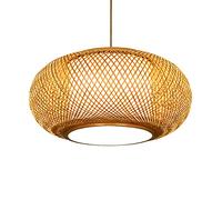 JQQJZLC Lámpara de Colgante de lámpara Retro Japonesa lámpara de bambú de bambú Creative e27 lámpara de Techo Colgante Accesorio de iluminación de Techo para Sala de Estar de la Sala de la casa