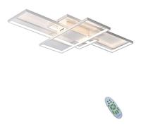 JQQJZLC Lámpara de Estar de lámpara de Techo de Techo dimmable LED con Control Remoto Minimalista Minimalista Angleado de araña acrílica Lámpara de decoración del Dormitorio, Negro, 90 cm (80w)