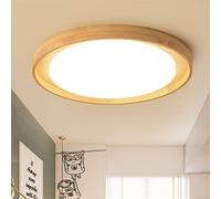 JQQJZLC Lámpara de Techo LED de acrílico Luces de Techo de Montaje de Semi rascilla de Madera sólida Balcón Balcón Balcón de Balcón de Balcón de Balcón de Estar Ligera Colgante de Colgantes (38 cm