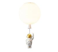 JQQJZLC Lámpara LED Global Global lámpara Colgante decoración de astronautas con Material de Resina acrílico acrílico lámpara de Techo Moderna para la habitación de la habitación de los niños (c 25 *