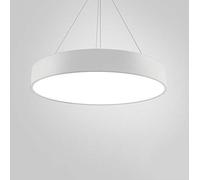 JQQJZLC LED Round Suspension Light Office Candelier Lámpara de Barra Creativa Building Study Lights Restaurant Lights Light Warm Light White Light Lámpara de Techo Luces Colgantes interesantes