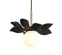 JQQJZLC Ligera Arte de Lujo Escultura Candelier Creative Resin Glass Colgante Luz de la Cama Simple Flower Araña Nordic Restaurante Bar Lámpara de Pared de la Pared Posterior Lámpara Colgante