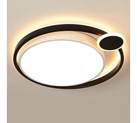 JQQJZLC Luces de Techo de Montaje Semi de Color Semi de Hierro y acrílico Lámpara de Techo Americana Candelier de Dormitorio Hotel Creativo Hogar Hogar Lámpara Redonda Moderna Simple Vida Interesante
