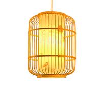 JQQJZLC Luz Colgante, lámpara de Linterna Tejida a Mano ratán de Tejido de luz Simple para el Techo de Madera para el Techo de Madera araña de Mimbre para la Sala de Estar Restaurante de restaurantes