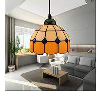 JQQJZLC Luz de Colgante Colgante de Estilo Tiffany de 20 cm, Accesorios de iluminación de Mini Techo Vintage, 1 luz de lámparas de Vidrio manchadas para Sala de Estar del Dormitorio del Pasillo.