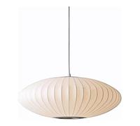 JQQJZLC Luz de Colgante de capado de lombrices de Seda: lámpara de colgación Italiana de 50 cm de Forma Plana para Comedor, Sala de exposición y luminaria Hueca. Candelera de la casa de la cafetería