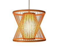 JQQJZLC Luz de Colgante de Mimbre bambú japonés Accesorios Colgantes de lámpara Colgante Sala de Estar Hotel de Hotel Pasillo de la lámpara Colgante decoración del Techo del Techo iluminación del