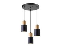 JQQJZLC Luz de Colgante de una Sola Cabeza Little Wood Chandelier Creative Retrase Lighting Fexture E27 Base Luces Colgantes Ajustables para la Isla de la Cocina Estudio de Dormitorio de Dormitorio