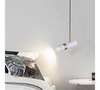 JQQJZLC Luz de Colgante Minimalista Luz de cabecera de Dormitorio Creativa Lámpara de Lectura Moderna Lámpara de Lectura Long Long Simple Nordic Restaurant Bar Pequeña Vida Interesante (Luz Caliente