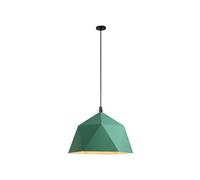 JQQJZLC Luz de Colgante Poligonal nórdico -Estilo Creativo de una Sola Cabezal de una Cabeza de lámpara de Metal de Color Reto