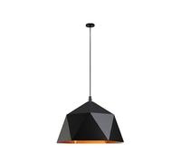 JQQJZLC Luz de Colgante Poligonal nórdico -Estilo Creativo de una Sola Cabezal de una Cabeza de lámpara de Metal de Color Reto
