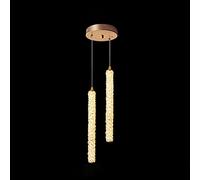 JQQJZLC Luz de LED Creativo nórdico Ligas de Arte Cristal de Lujo Lámpara Larga Lámpara pequeña Dormitorio Bedroomeds Modernos de Barra Decorativa de Colgante Decorativo iluminación de luz Decorativa