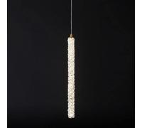 JQQJZLC Luz de LED Creativo nórdico Ligas de Arte Cristal de Lujo Lámpara Larga Lámpara pequeña Dormitorio Bedroomeds Modernos de Barra Decorativa de Colgante Decorativo iluminación de luz Decorativa