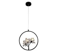 JQQJZLC Luz nórdica Cristal de Lujo pequeño Luz Colgante, araña de Cristal de Flores de Oro, Moderno Comedor Bar Dormitorio de Dormitorio Ins Crystal Lámpara Colgante de Techo de Vida (Oro)