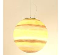 JQQJZLC Modern Globe Pendse Light Creative Planeta Candelier de Techo de 1 Luces para Sala de Estar Decoración del Hotel Decoración del Hotel Lámpara de Luna de la Luna Ajustable E27 Fija