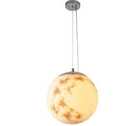JQQJZLC Modern Globe Pendse Light Creative Planeta Candelier de Techo de 1 Luces para Sala de Estar Decoración del Hotel Decoración del Hotel Lámpara de Luna de la Luna Ajustable E27 Fija