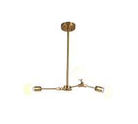 JQQJZLC Moderna Craft Sputnik Chandelier, Chandelier, Ambiente Ligero Sala de Estar Restaurante Lámparas moleculares Iluminación, iluminación de decoración, Oro electroplatando, 6 Luces (Oro