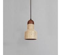 JQQJZLC Moderno de mármol de Oro Min Colgante Ligera de Piedra Natural Lámpara Colgante rústica Isla de la Cocina del Nuez Mini Techo Accesorio costero Boho araña pequeña para Restaurante café Bar