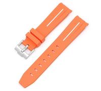 JQQJZLC Para el reloj lunarswatch curvado sin correa de goma de gap para la serie de planetas omega swatch series lunar mercury correa de goma curvada para mujeres de 20 mm.