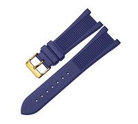 JQQJZLC Para PP Patek Philippe Silicone Watch Belt 5711 5712g Nautilus Reloj Strap Interfaz especial 25 mm*13 mm Banda de vigilancia