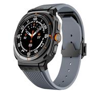 JQQJZLC Para Samsung Galaxy Watch Ultra Strap Accesors 47 mm Fluororubber Sport Pulsera para Galaxy Watch 7 Ultra Watchands