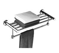 JQQJZLC Pastilla de Toallas de baño con Estante y Barra de Toallas, Bar de Toallas de Montaje para baño de la casa, cocinas y hotel/40 cm/a