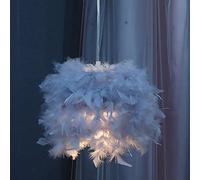 JQQJZLC Pequeña luz Colgante de Plumas, lámpara romántica de la habitación Moderna de Plumas, lámpara de Techo Decorativo de la lámpara de Plumas de Arte para Dormitorio en casa