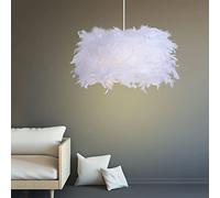 JQQJZLC Pequeña luz Colgante de Plumas, lámpara romántica de la habitación Moderna de Plumas, lámpara de Techo Decorativo de la lámpara de Plumas de Arte para Dormitorio en casa