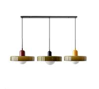 JQQJZLC Posto Moderno de Mediados de Siglo 3 Light Vintage Greats Greging Light Techo Techo Candelier de Comedor sobre la Mesa Lineal Cocina Flexión de iluminación para Sala de Estar de Dormitorio