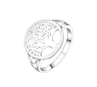 JQQJZLC Productos de niñas Sterling Silver Rings Tree of Life Accesorios clásicos Anel Bague Anillos para mujeres Nuevos regalos del día de la madres-t14 regalos
